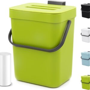 1.3 Gallon Hanging Trash Can with Lid